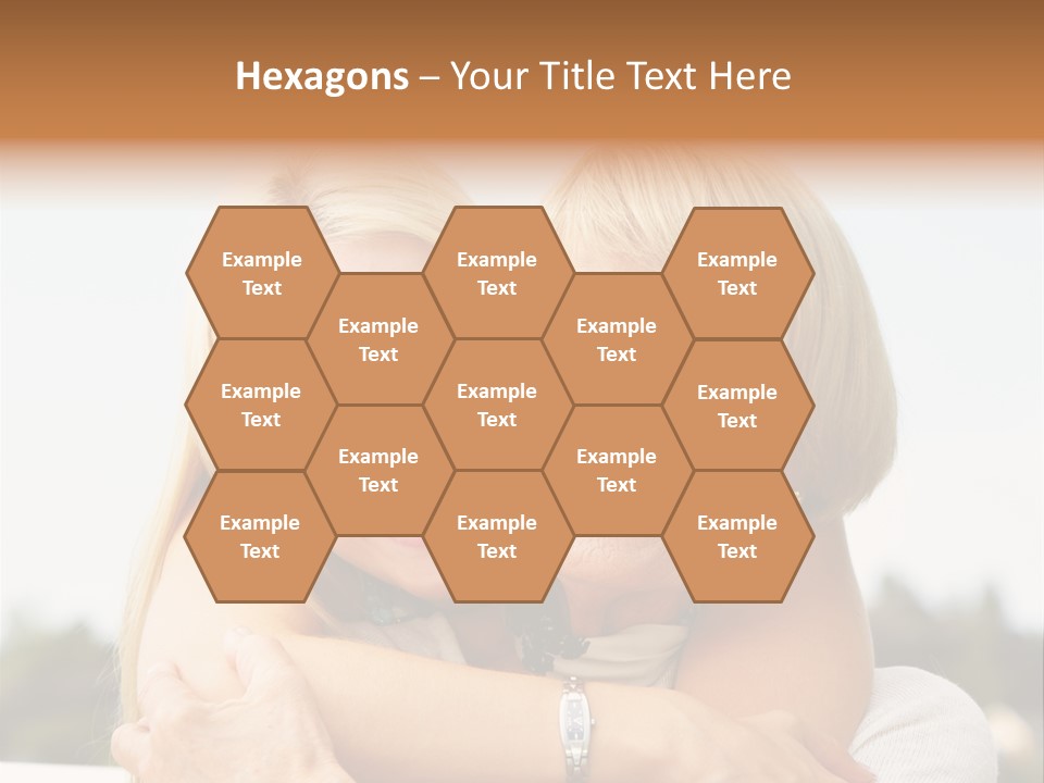 Granddaughter Elder Hug PowerPoint Template