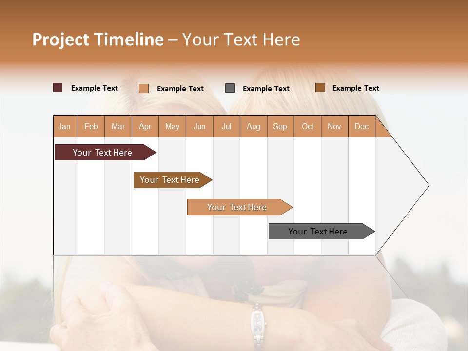 Granddaughter Elder Hug PowerPoint Template