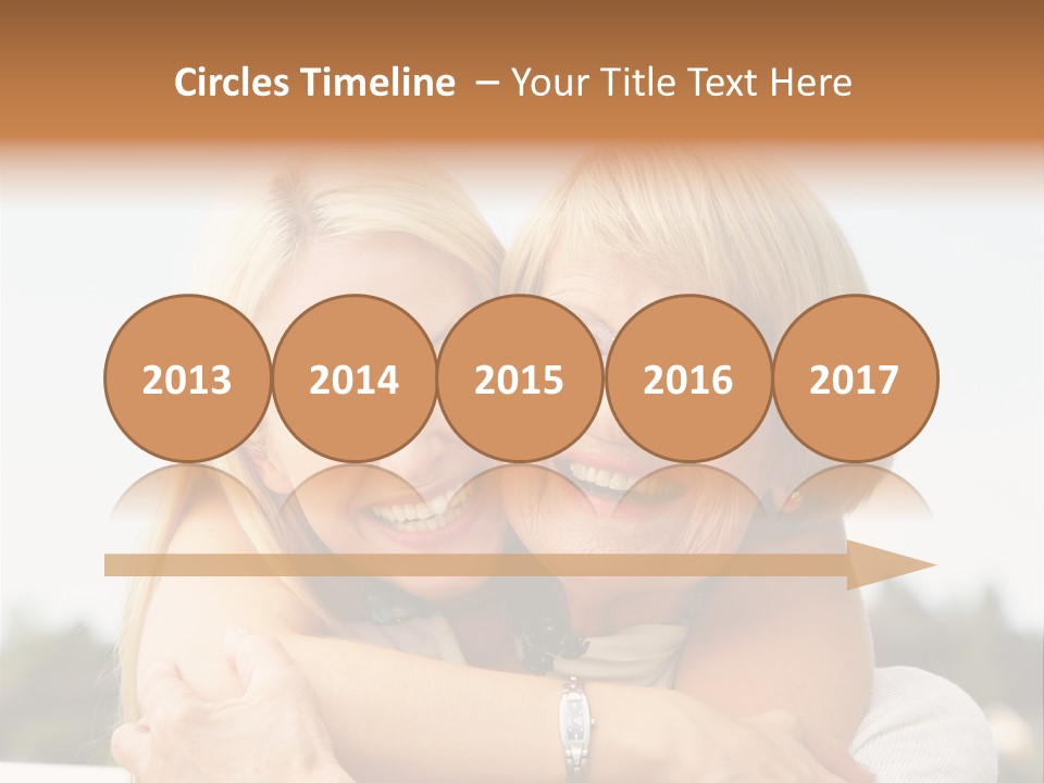 Granddaughter Elder Hug PowerPoint Template
