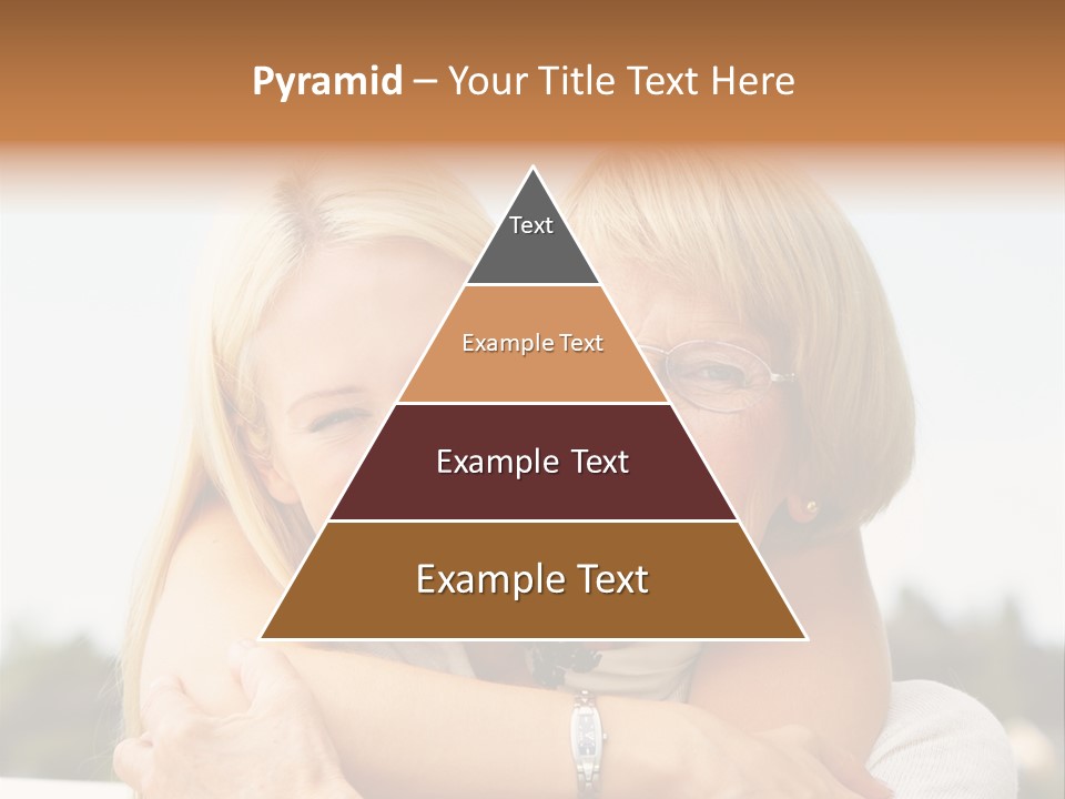 Granddaughter Elder Hug PowerPoint Template