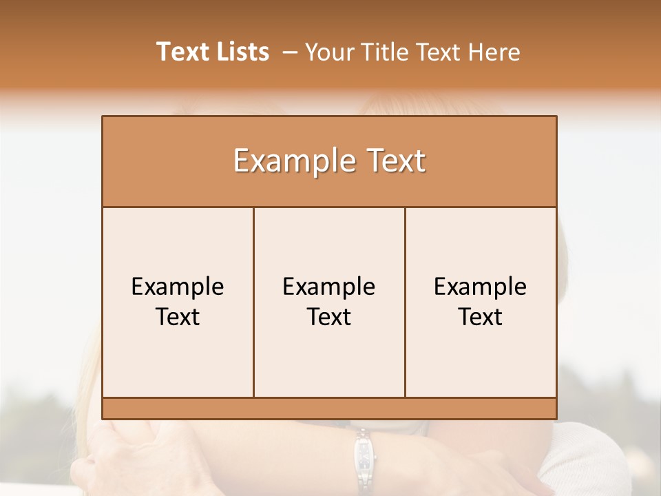 Granddaughter Elder Hug PowerPoint Template