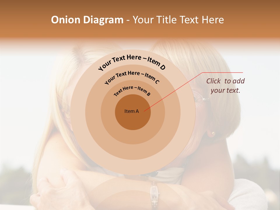 Granddaughter Elder Hug PowerPoint Template