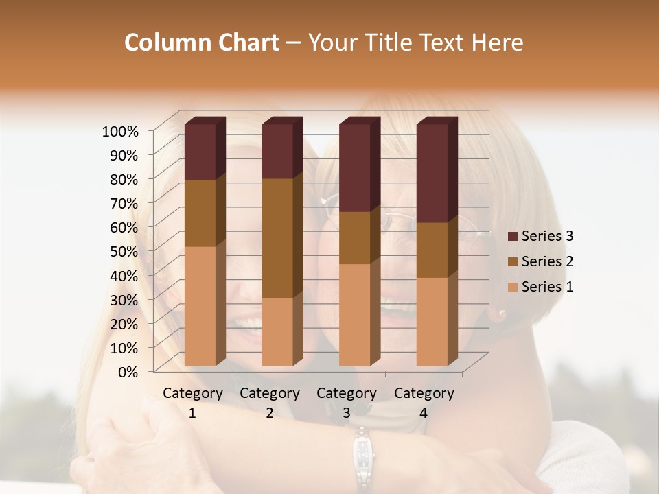 Granddaughter Elder Hug PowerPoint Template