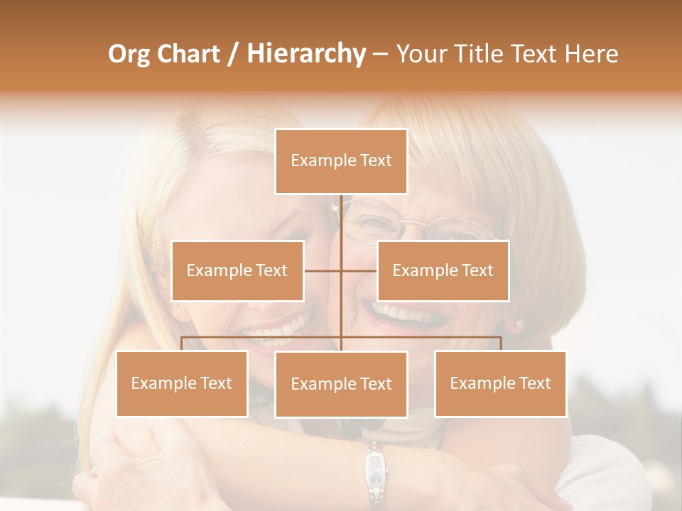 Granddaughter Elder Hug PowerPoint Template