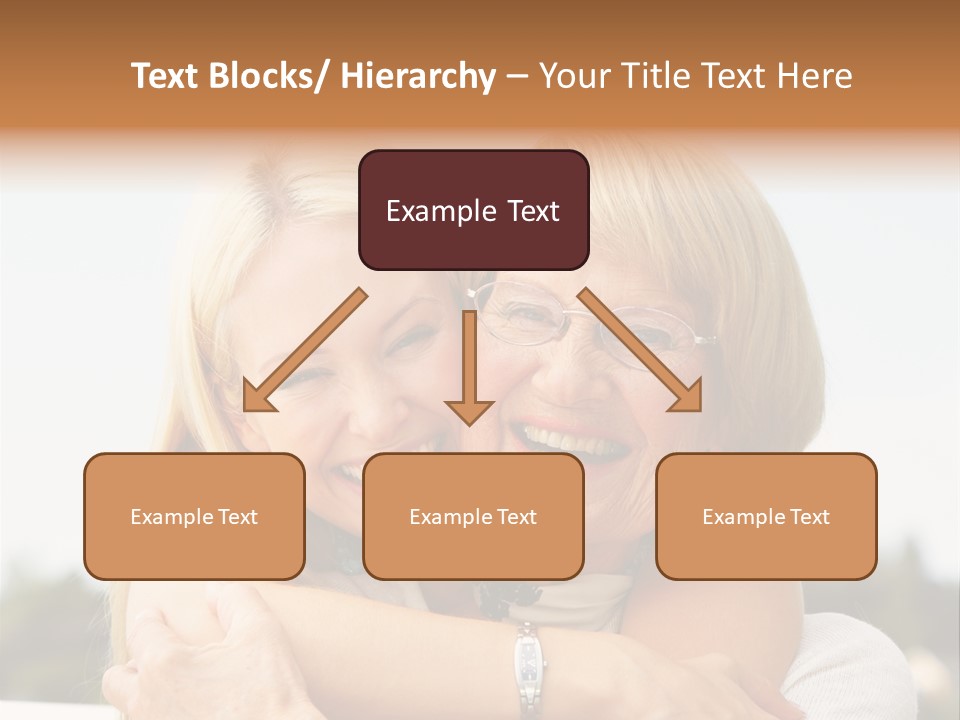 Granddaughter Elder Hug PowerPoint Template