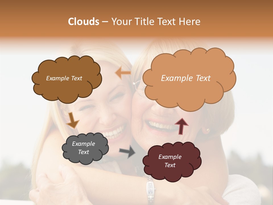 Granddaughter Elder Hug PowerPoint Template