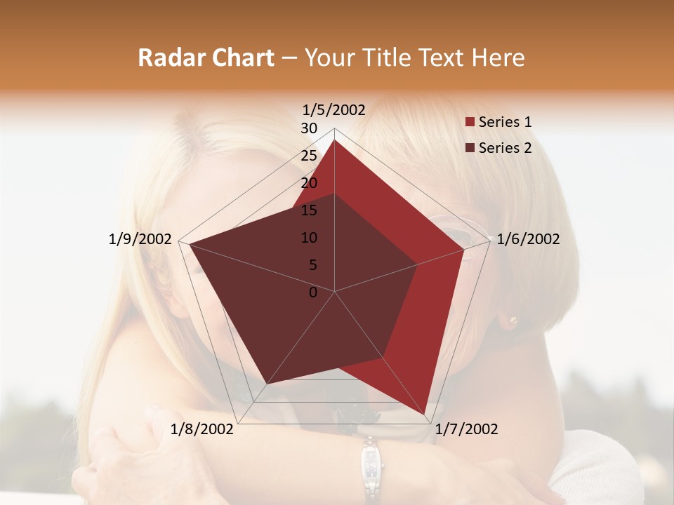 Granddaughter Elder Hug PowerPoint Template
