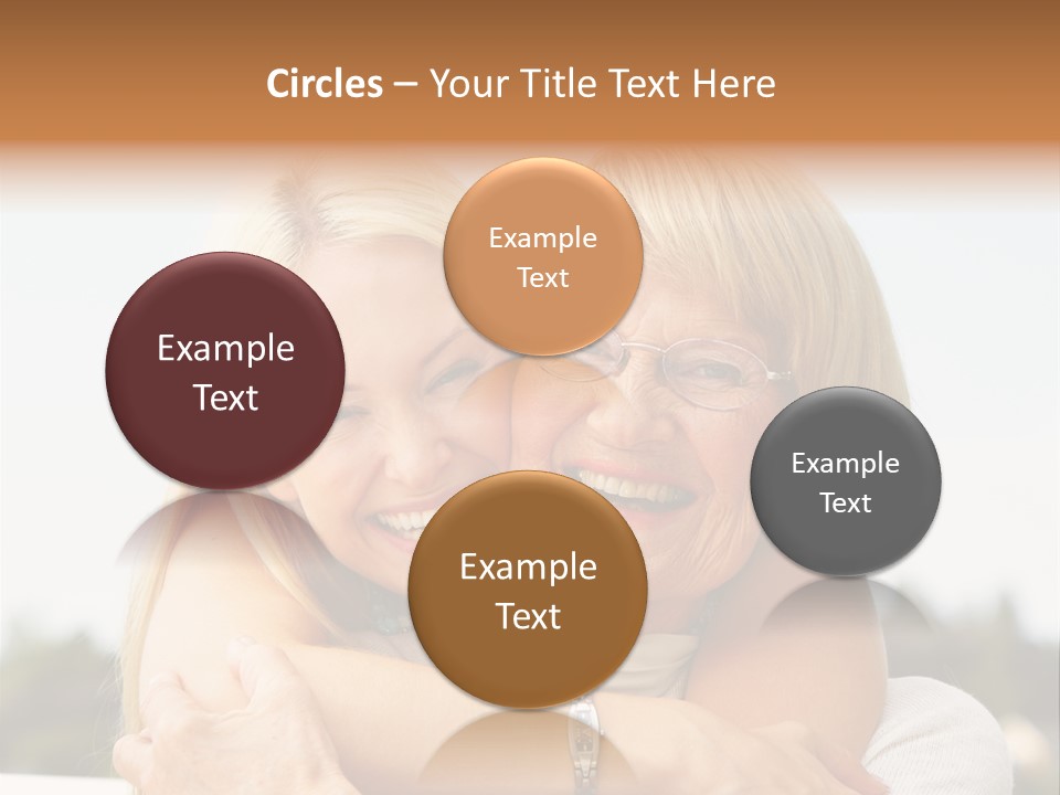 Granddaughter Elder Hug PowerPoint Template