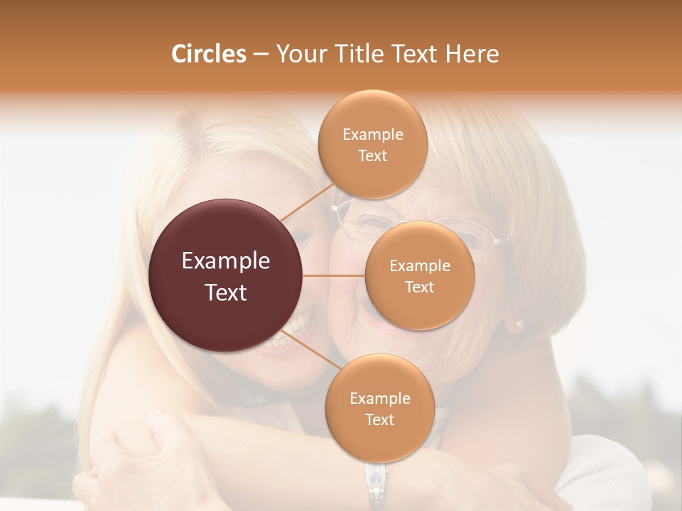 Granddaughter Elder Hug PowerPoint Template