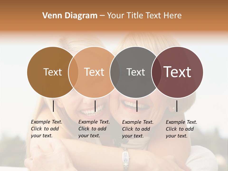 Granddaughter Elder Hug PowerPoint Template