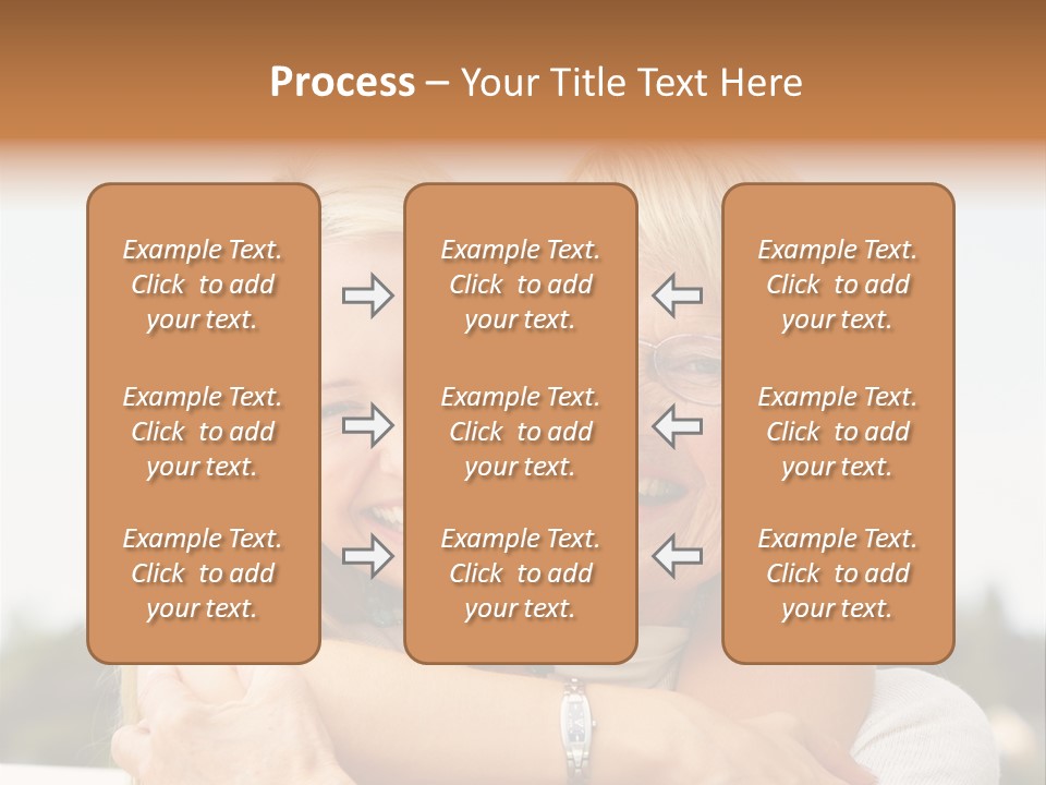 Granddaughter Elder Hug PowerPoint Template