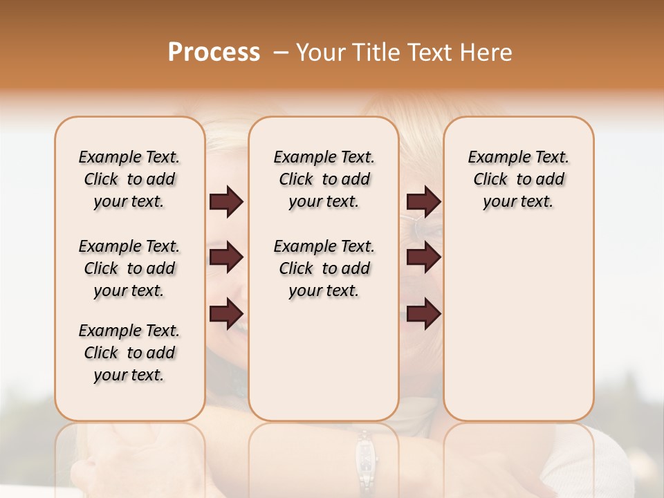 Granddaughter Elder Hug PowerPoint Template