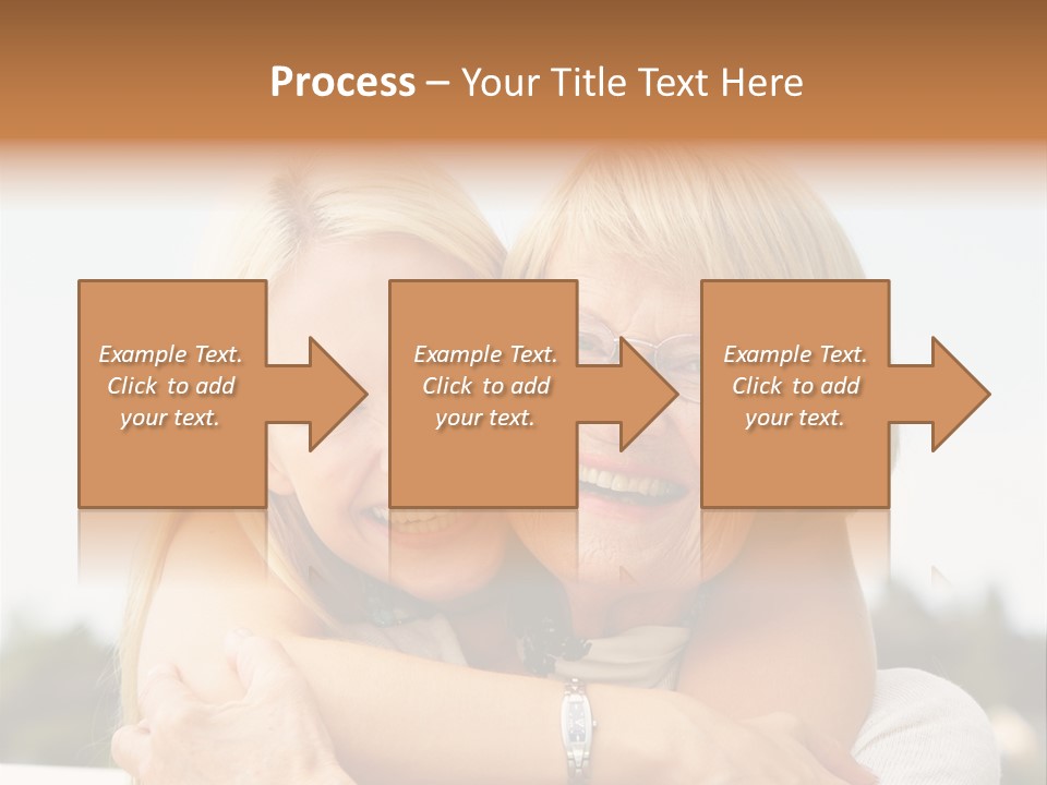 Granddaughter Elder Hug PowerPoint Template