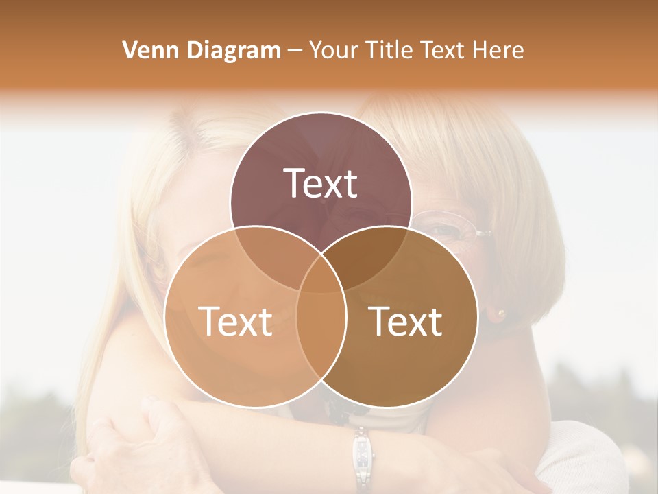 Granddaughter Elder Hug PowerPoint Template