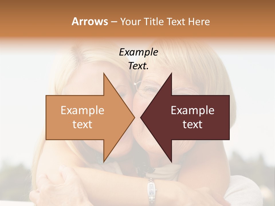 Granddaughter Elder Hug PowerPoint Template