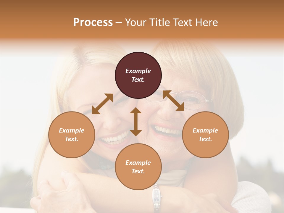 Granddaughter Elder Hug PowerPoint Template