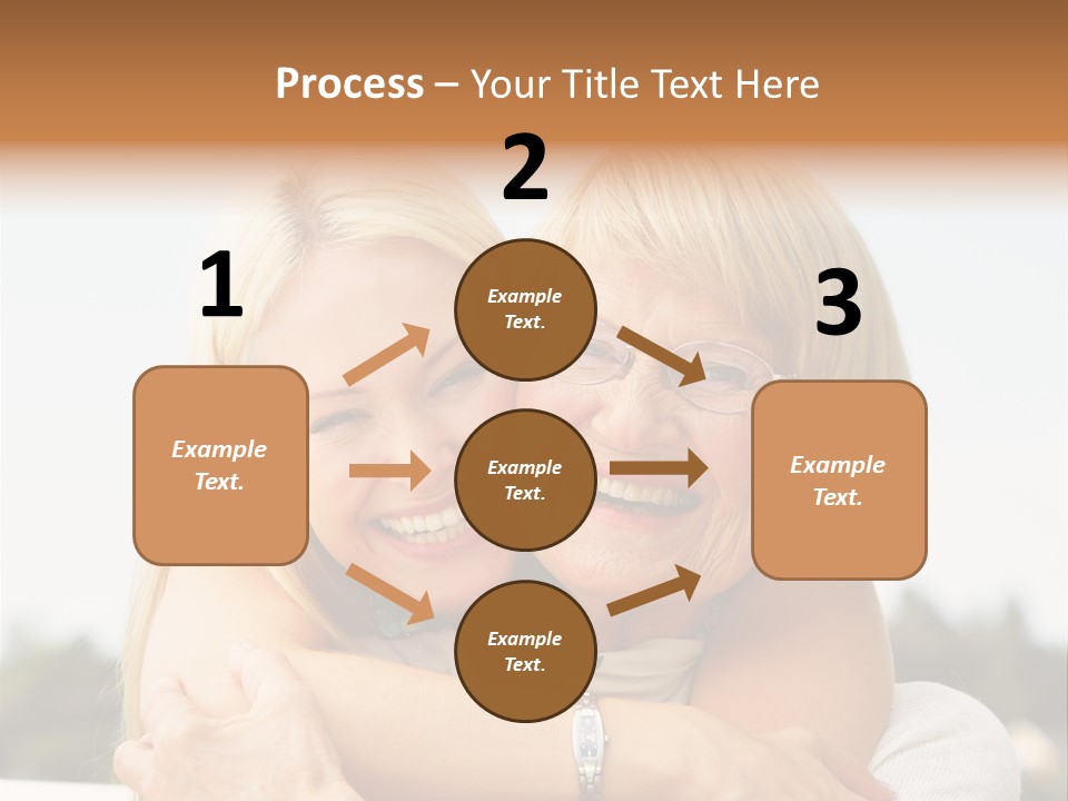 Granddaughter Elder Hug PowerPoint Template