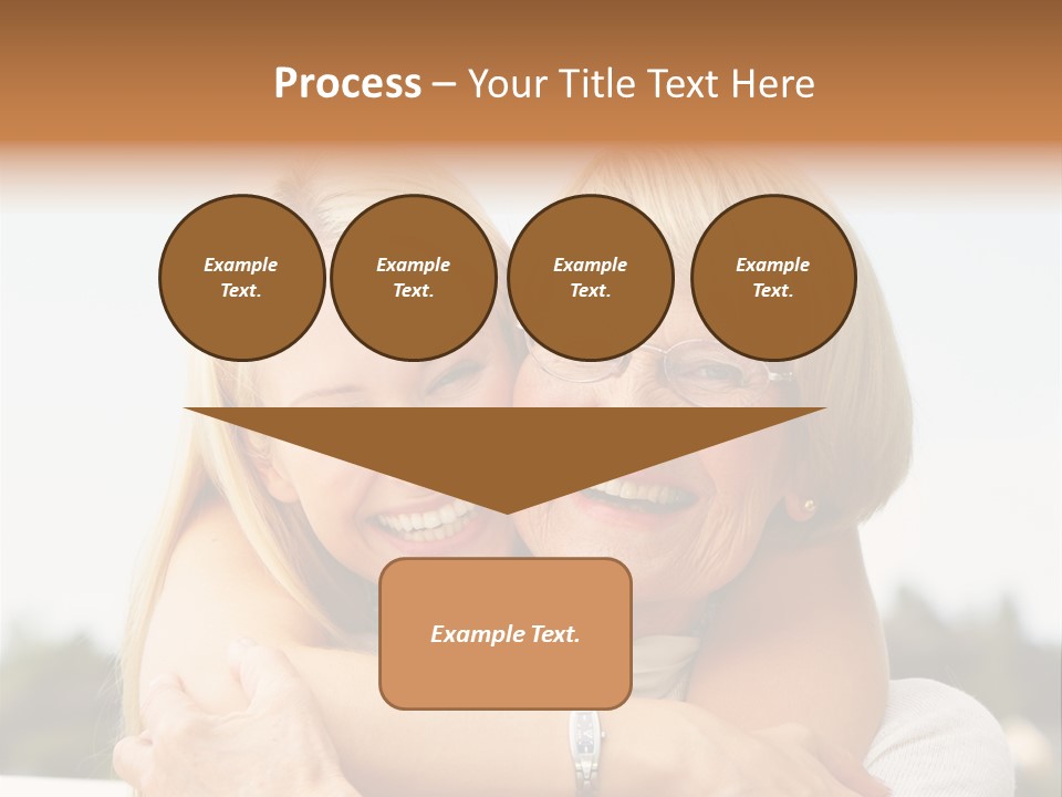 Granddaughter Elder Hug PowerPoint Template