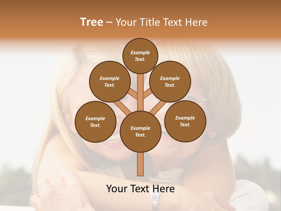 Granddaughter Elder Hug PowerPoint Template