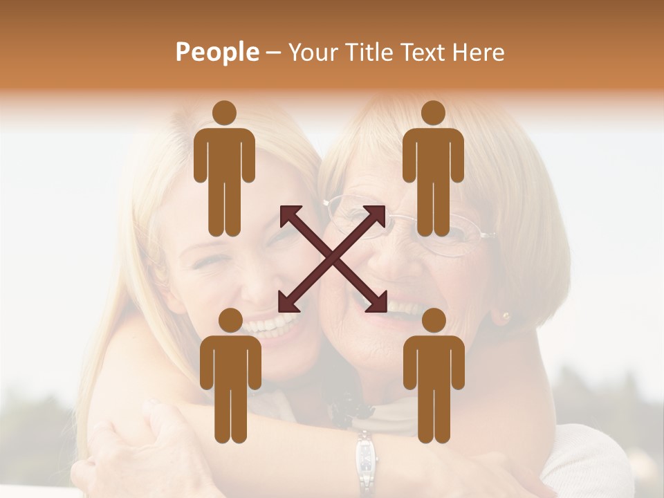 Granddaughter Elder Hug PowerPoint Template
