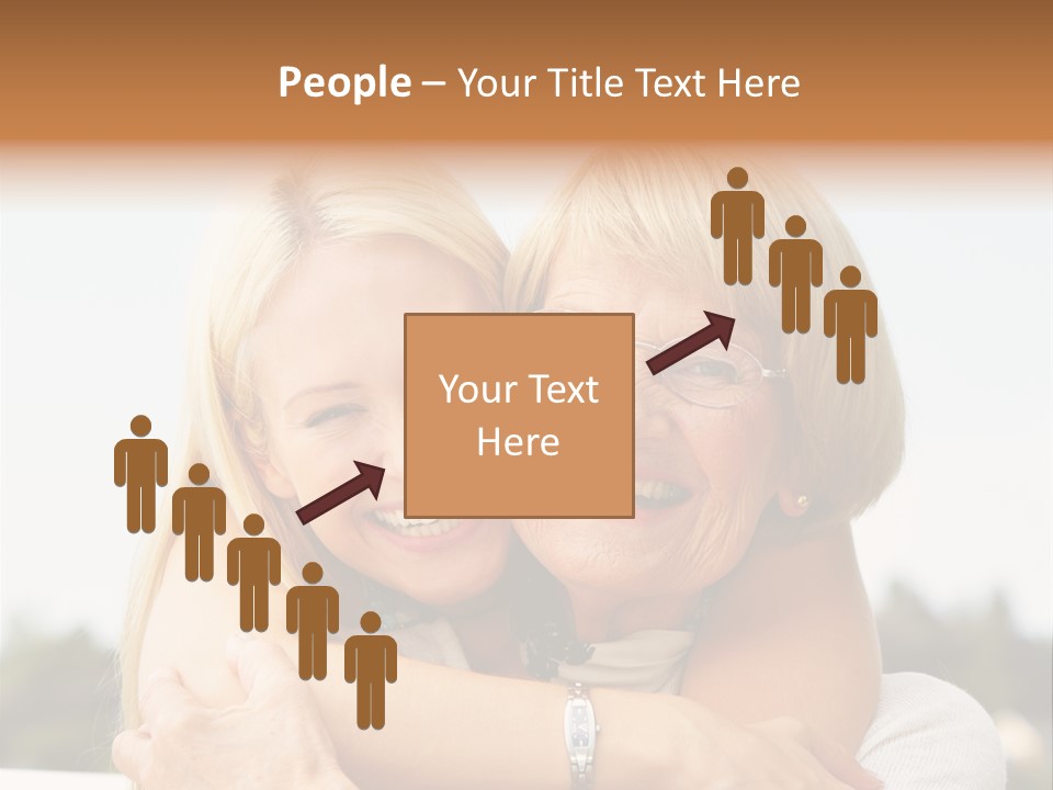 Granddaughter Elder Hug PowerPoint Template