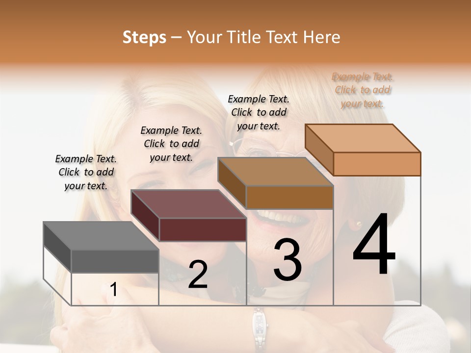 Granddaughter Elder Hug PowerPoint Template