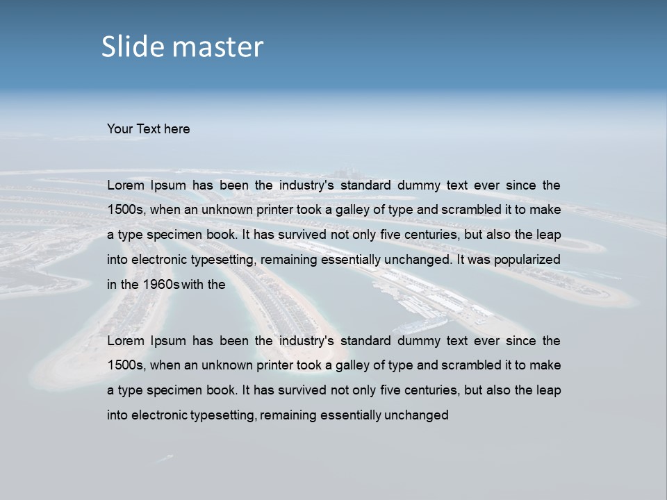Land Embarkment Property PowerPoint Template