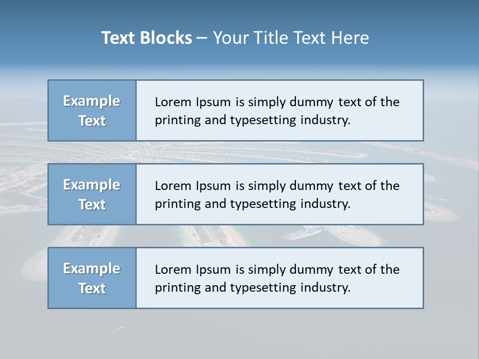 Land Embarkment Property PowerPoint Template