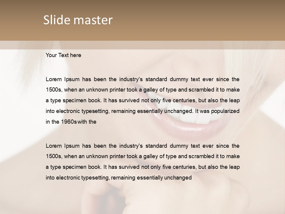 Leute Blond Beautiful PowerPoint Template