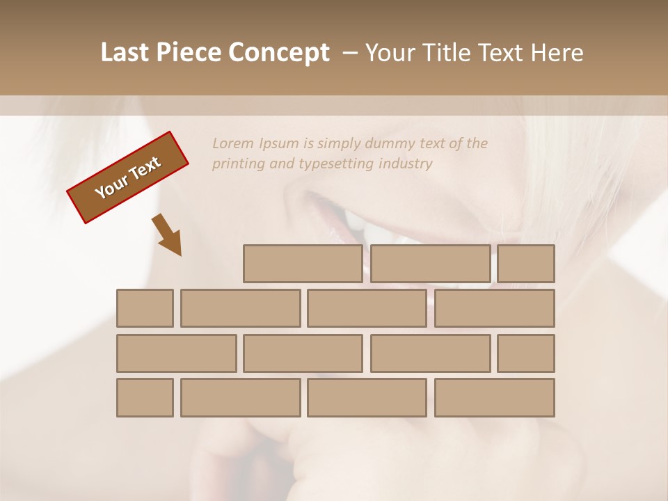 Leute Blond Beautiful PowerPoint Template