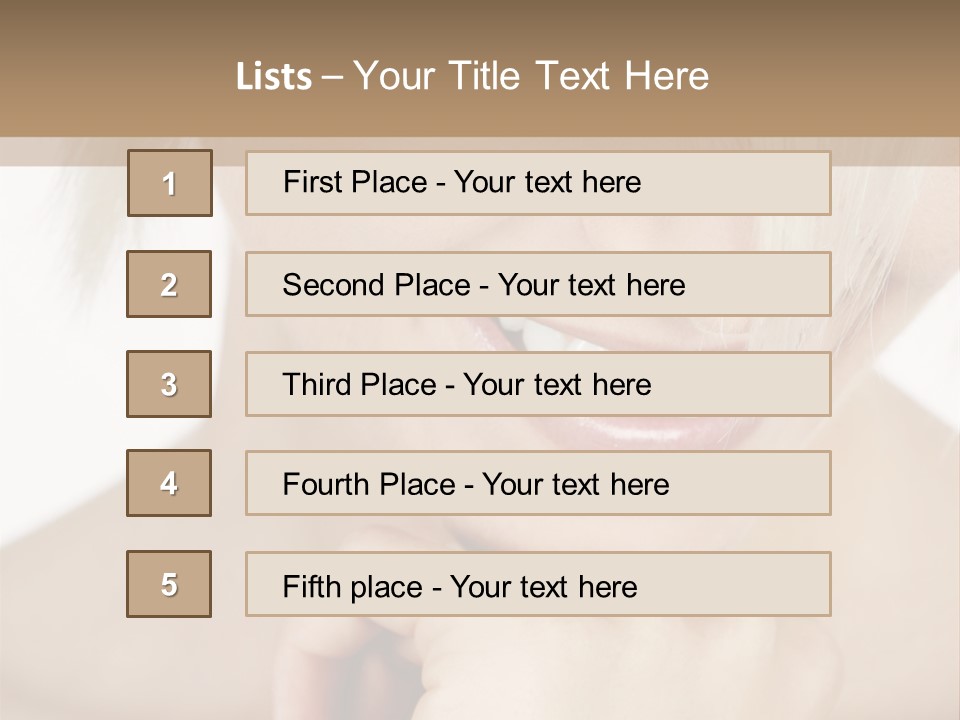 Leute Blond Beautiful PowerPoint Template