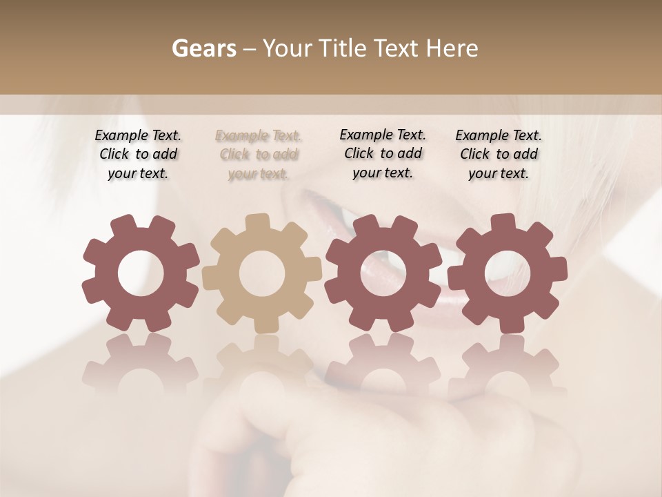 Leute Blond Beautiful PowerPoint Template