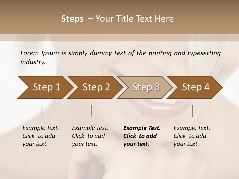 Leute Blond Beautiful PowerPoint Template