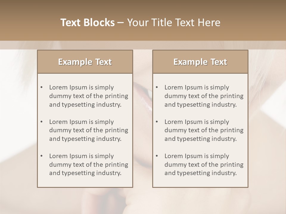 Leute Blond Beautiful PowerPoint Template