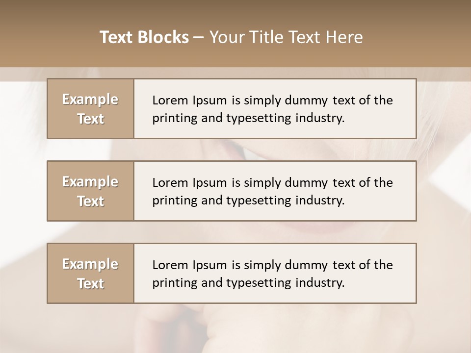 Leute Blond Beautiful PowerPoint Template