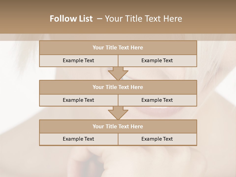 Leute Blond Beautiful PowerPoint Template