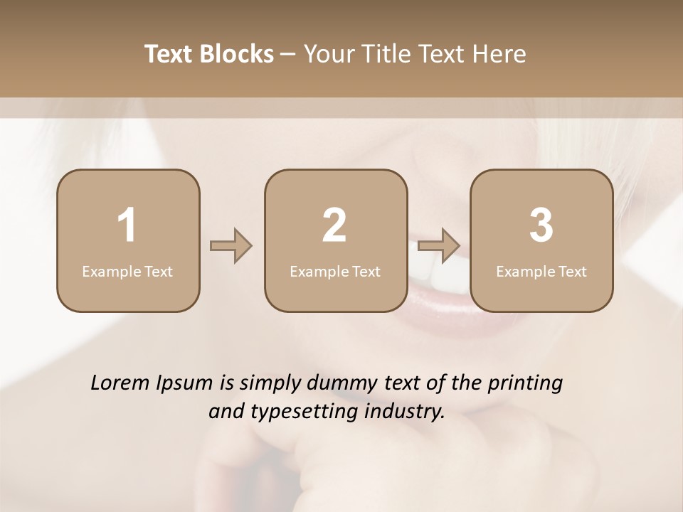 Leute Blond Beautiful PowerPoint Template