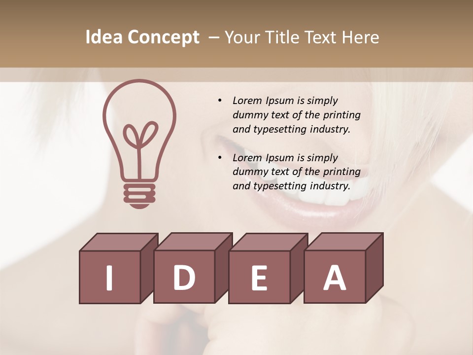 Leute Blond Beautiful PowerPoint Template