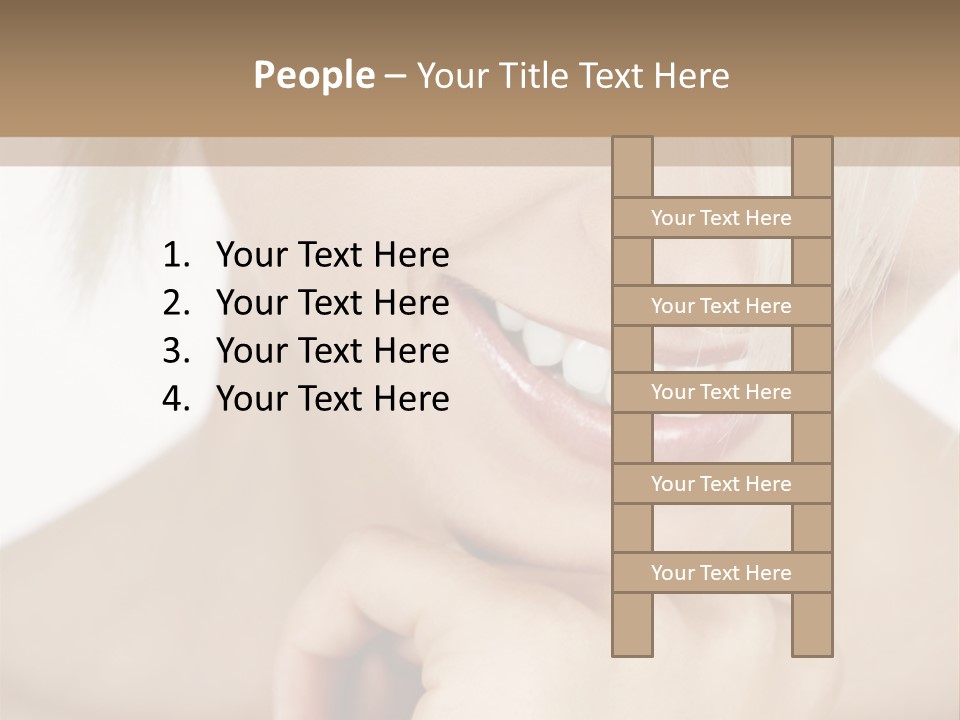 Leute Blond Beautiful PowerPoint Template