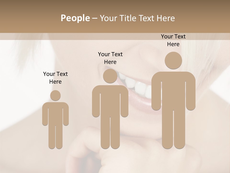 Leute Blond Beautiful PowerPoint Template