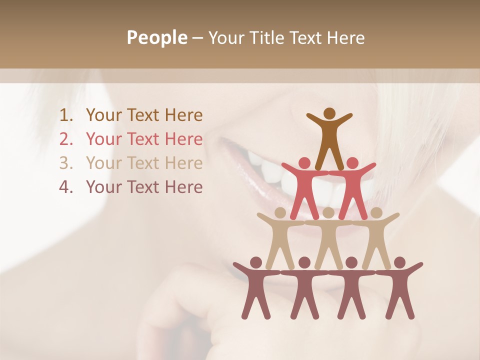 Leute Blond Beautiful PowerPoint Template