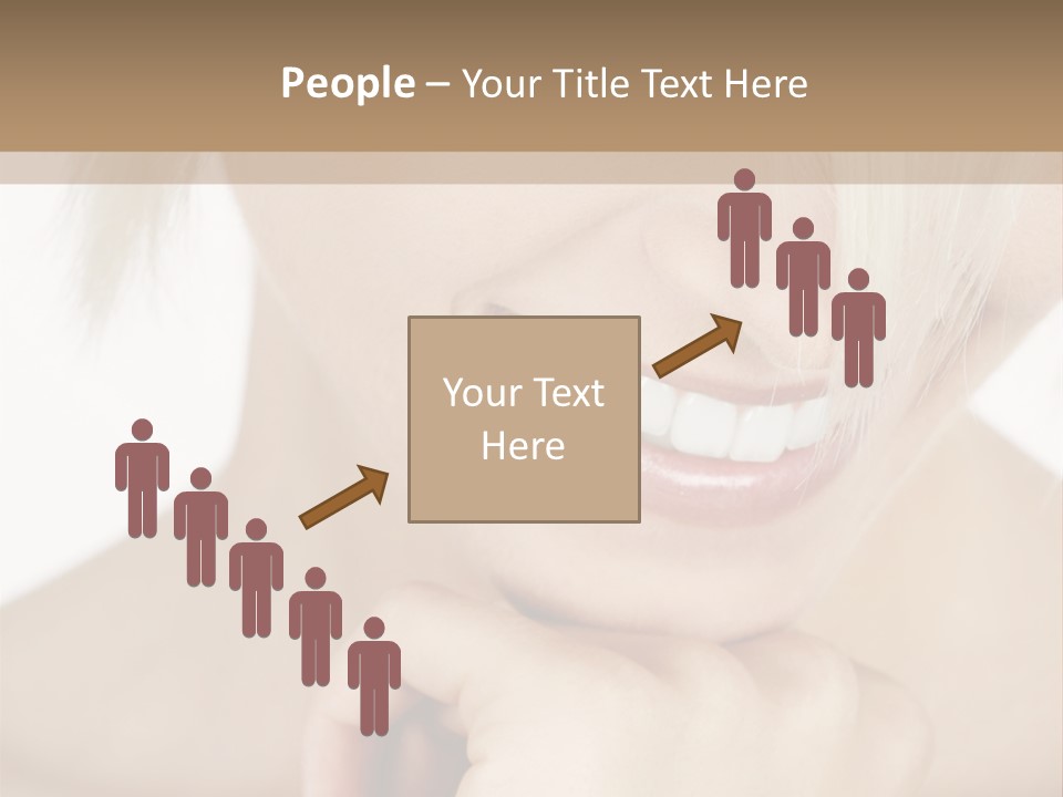 Leute Blond Beautiful PowerPoint Template