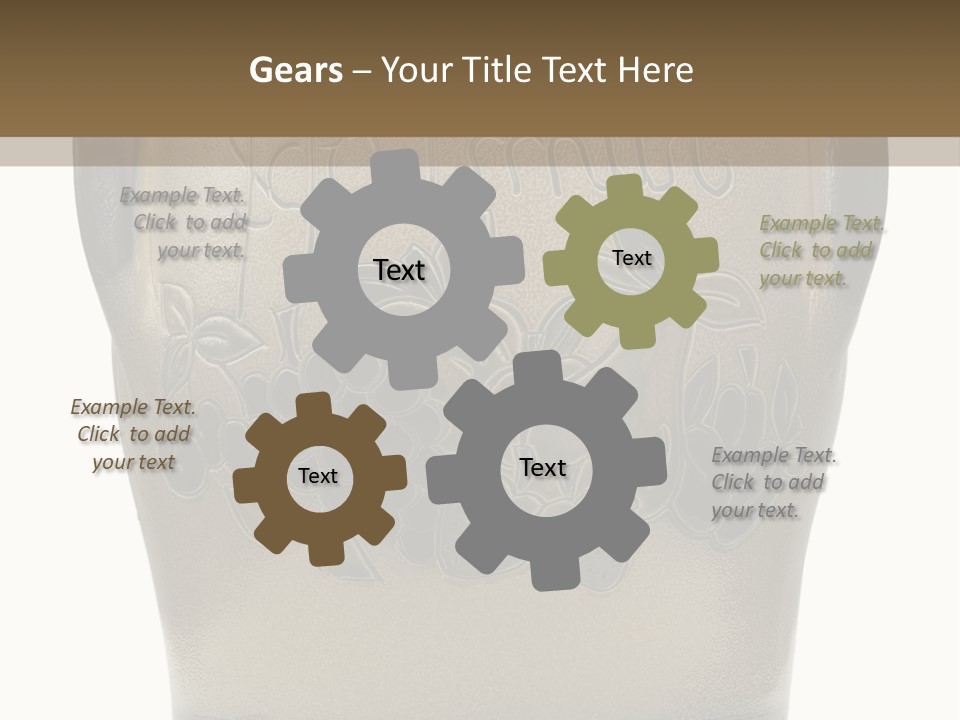 Craft Pot Isolated PowerPoint Template