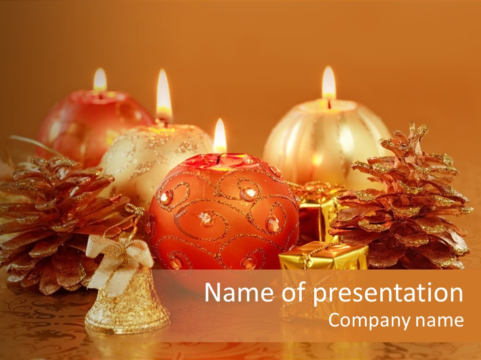 Tabletop Decoration Seasonal PowerPoint Template