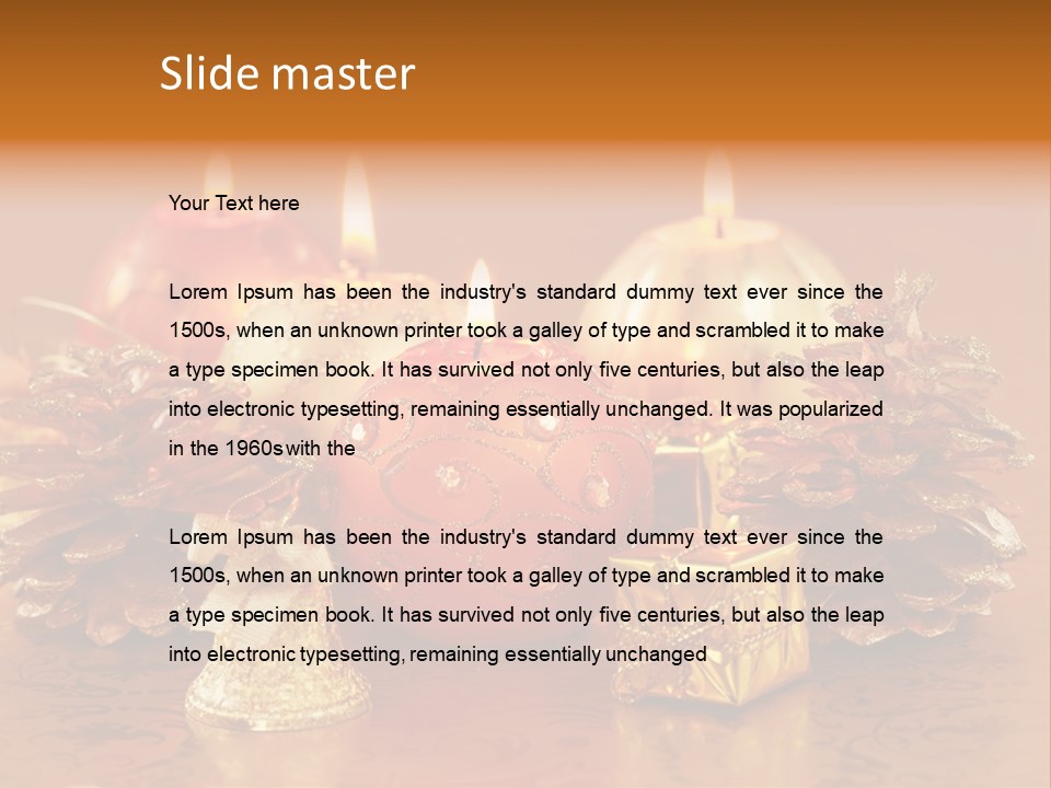 Tabletop Decoration Seasonal PowerPoint Template