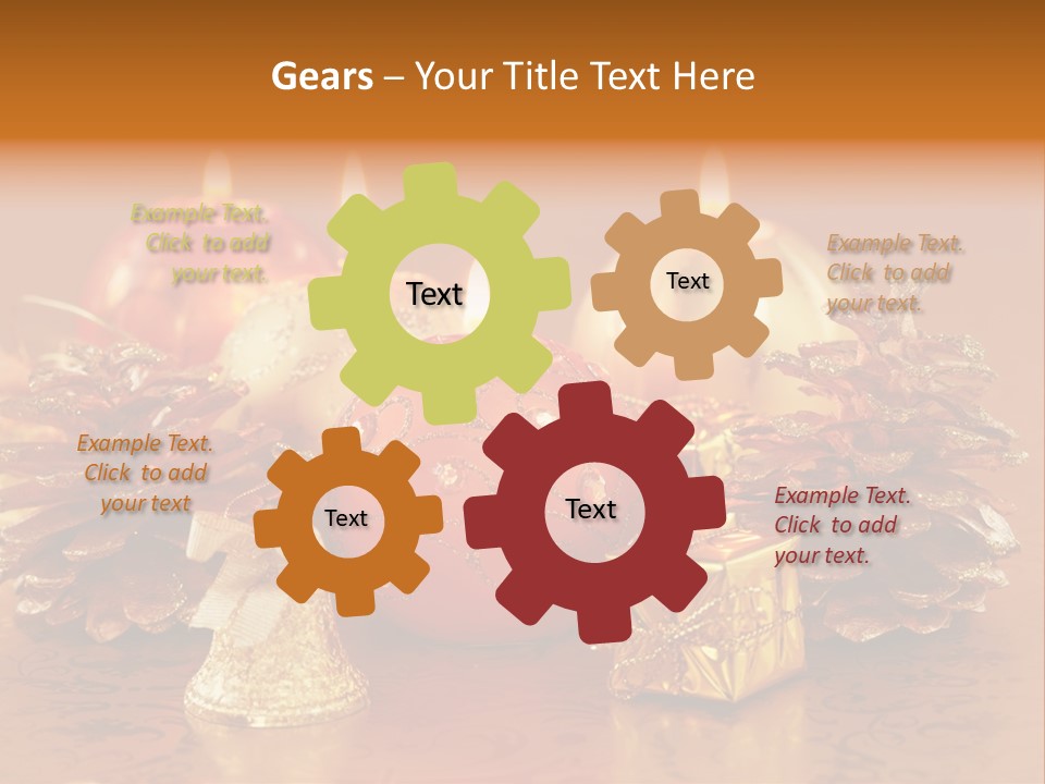 Tabletop Decoration Seasonal PowerPoint Template