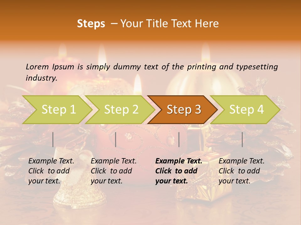 Tabletop Decoration Seasonal PowerPoint Template