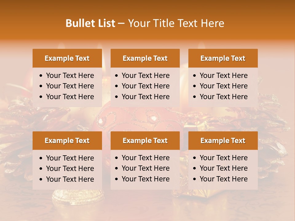 Tabletop Decoration Seasonal PowerPoint Template
