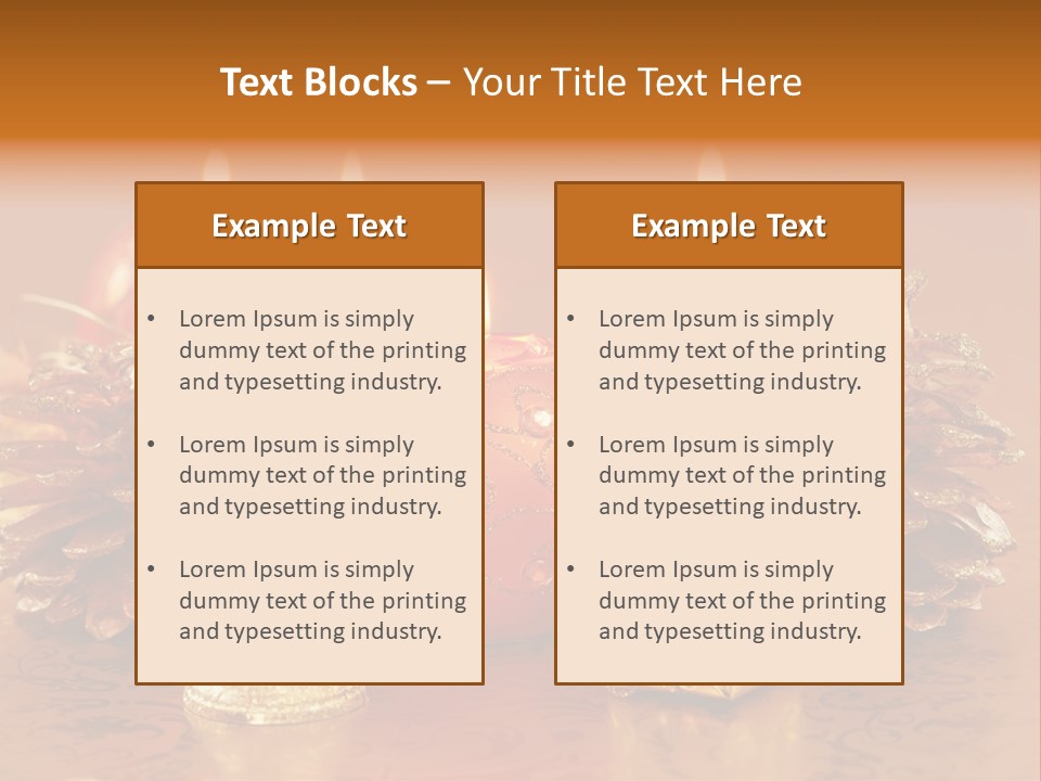 Tabletop Decoration Seasonal PowerPoint Template