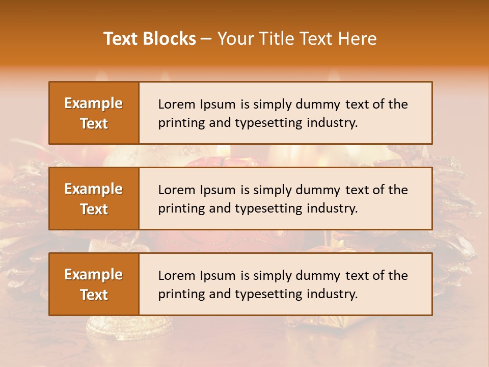 Tabletop Decoration Seasonal PowerPoint Template